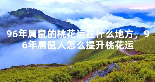 96年属鼠的桃花运在什么地方，96年属鼠人怎么提升桃花运