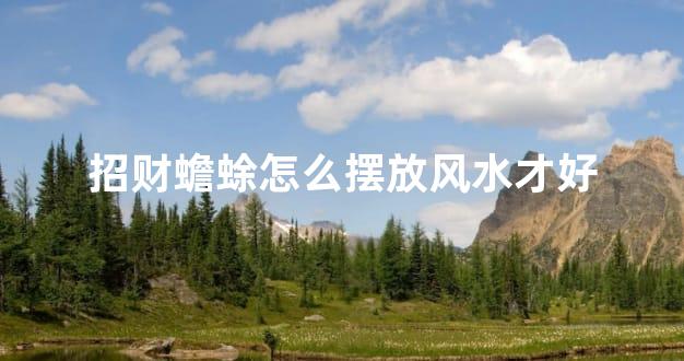 招财蟾蜍怎么摆放风水才好