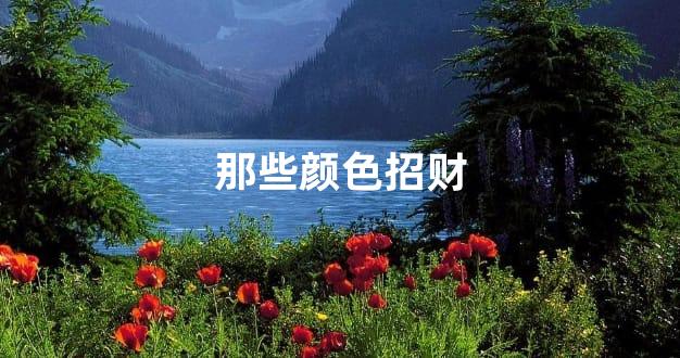 那些颜色招财