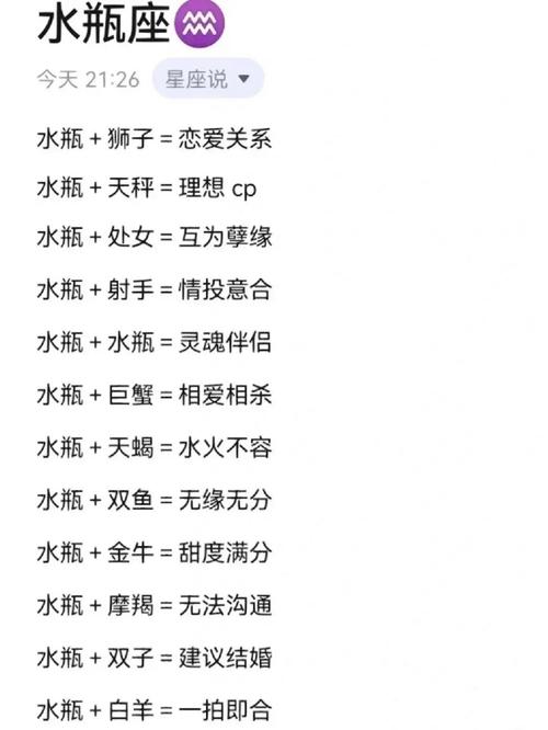 双子座与水瓶座的配对 水瓶和双子座的结局
