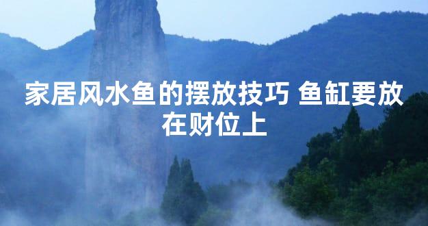 家居风水鱼的摆放技巧 鱼缸要放在财位上