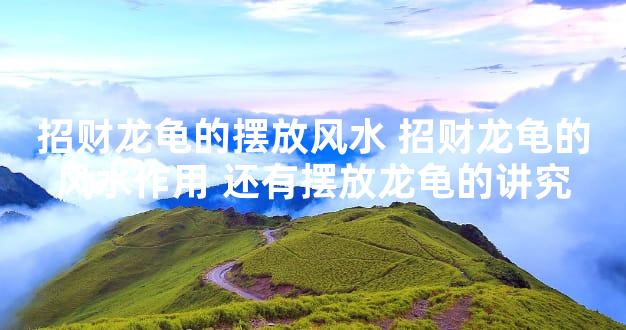 招财龙龟的摆放风水 招财龙龟的风水作用 还有摆放龙龟的讲究