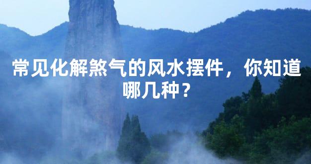 常见化解煞气的风水摆件，你知道哪几种？
