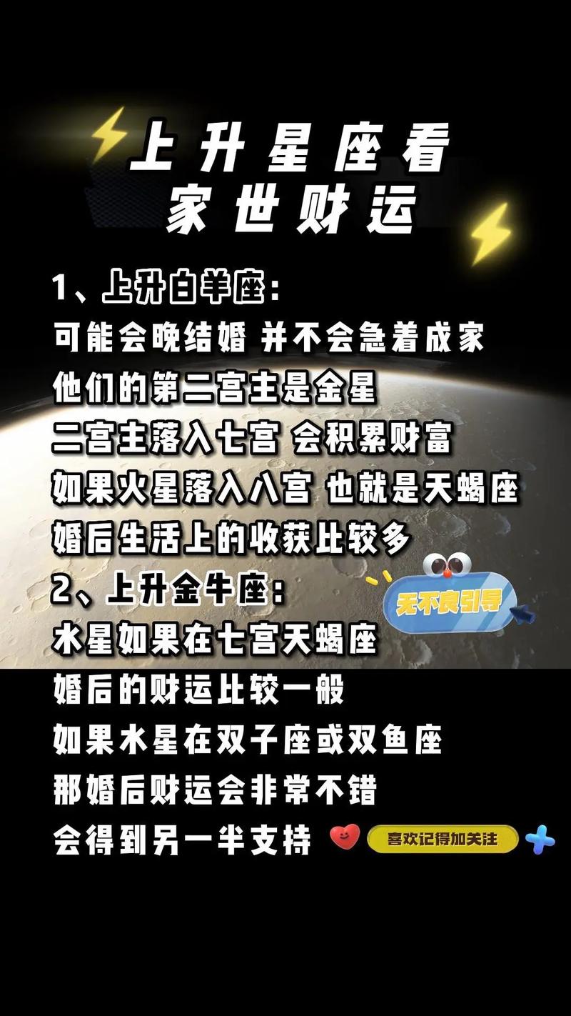 哪个上升星座财运好 输入生日查询上升星座