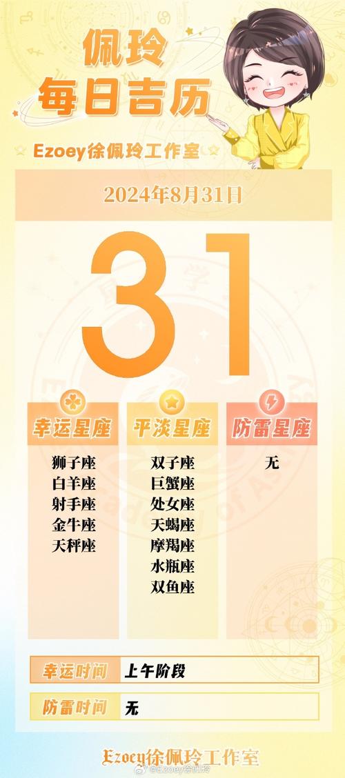 8.31十二星座运势 8.24-8.30十二星座运势